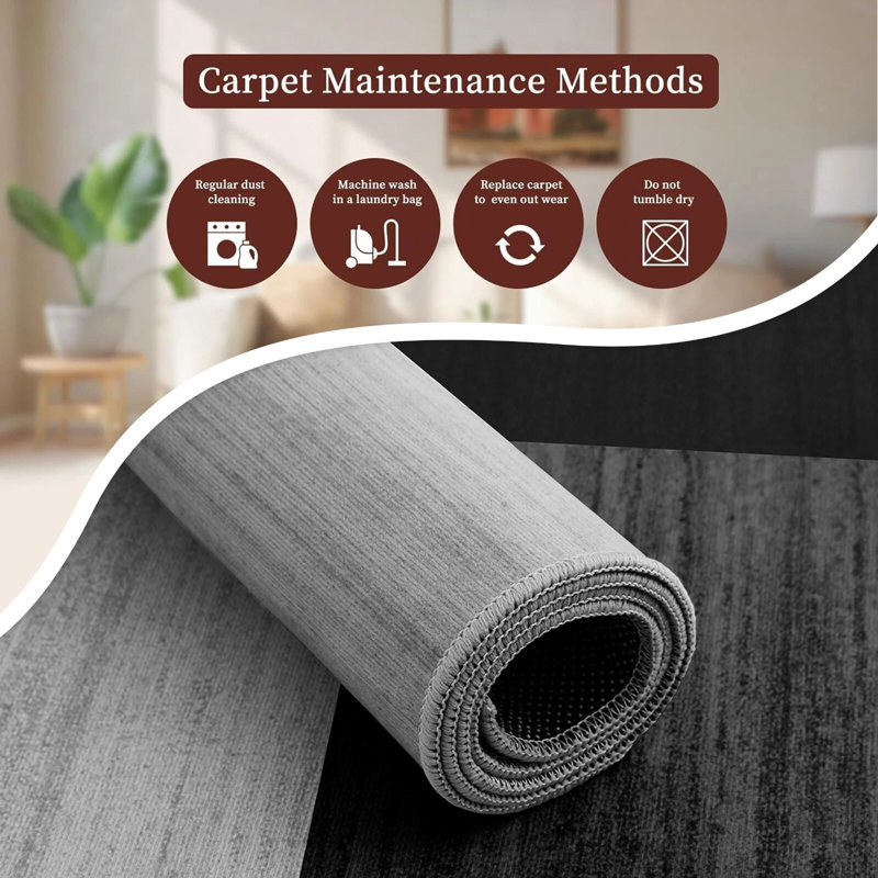 Demetriona Washable Abstract Area Rug – Low-Pile, Non-Slip, Stain-Resistant, Rectangle 60 x 110 cm