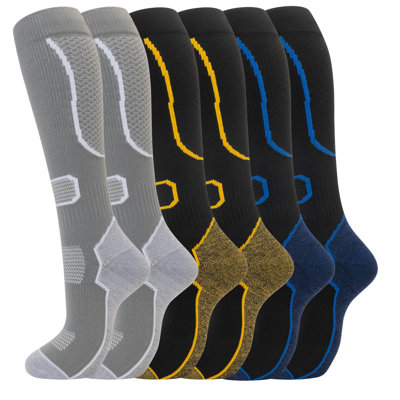Chaussettes de compression 6 paires pour femmes et hommes
