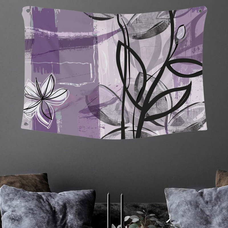 Tapisserie en microfibre, H 50 po x l 60 po