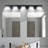 Modern Black LED Vanity Light 5-Lights Wall
