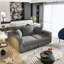 Canapé 3 places Corduroy avec coussin moelleux et repose-pieds-1756744618-1765595133