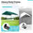 ADVANCE OUTDOOR 10x15 ft Carports Heavy Duty Car Canopy Garage Party Tent Boat Shelter, Adjustable Height from 9.5 ft to 11 ft, Green-123143505