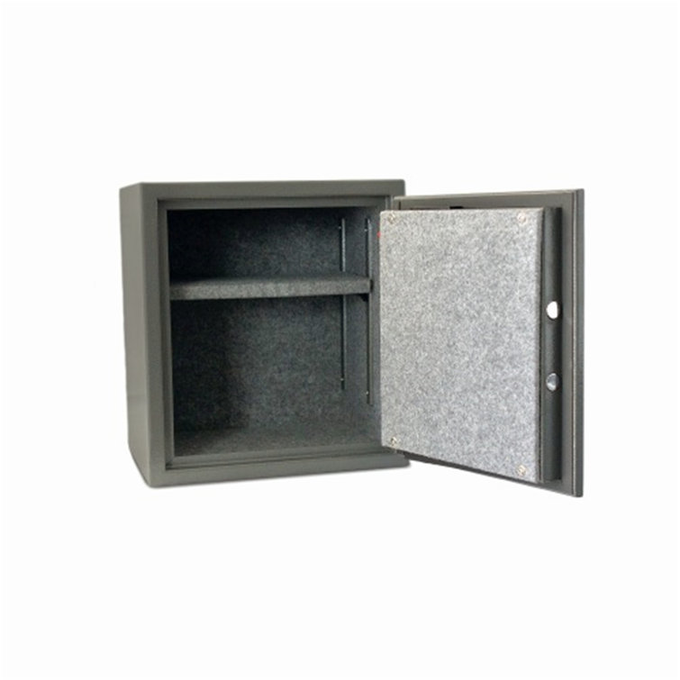Mini Coffre-Fort Meuble 4,6 L – Serrure à Clé + 3 Clés – Acier 23x17x17 Cm – Fixation Murale – Sécurité Maison