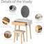Bergholt Dressing Table with Mirror
