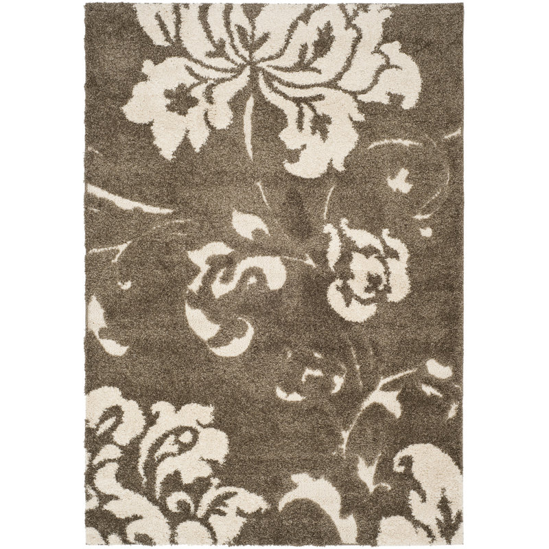 Chaffin Shag Performance Floral Rug, Rectangle 4' x 6'