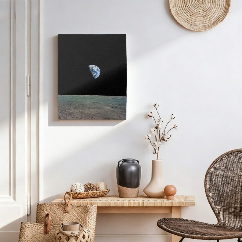Décoration murale en toile 16 x 20 pouces Earthy Tone Home Art