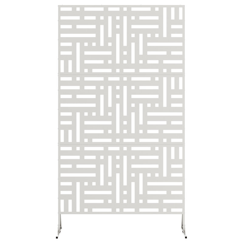 180cm H x 100cm W Metal Fence Panels, Silver