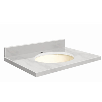 Dessus de salle de bain simple 37 po meuble-lavabo