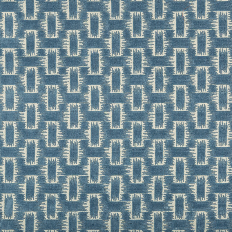 Chaumont Velvets Chambord Cotton Blend Performance Fabric, Sky Blue