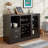 Mehul Sideboard,Buffet table,Dining cabinet,Office credenza with  2- Drawer-23587592