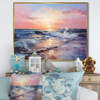 Ocean Pink Serenade Pastoral II - Landscapes Wall Decor