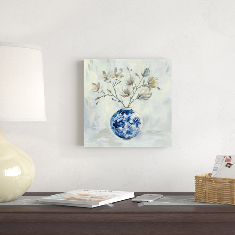 Chinoiserie et branches neutres, H 12 po x l 12 po