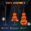 5FT Pre-Lit Collapsible  Halloween Jack-O-Lantern Pumpkin Decorations