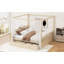 Lit à baldaquin en bois avec tiroirs de rangement-389507951-389507948