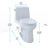 TOTO® Eco UltraMax® One-Piece Elongated 1.28 GPF Toilet with CEFIONTECT, Cotton White