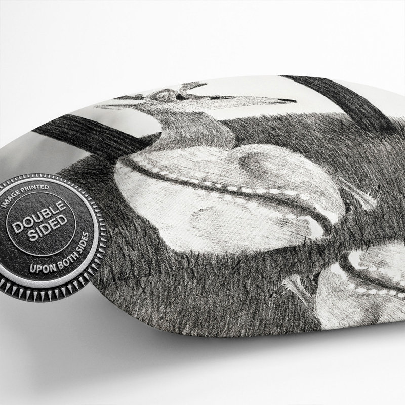 Resting Deer Square Throw Cushion, 40cm H x 40cm W x 15cm D