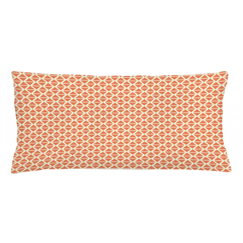 Housse de coussin lombaire géométrique intérieur/extérieur, 16 po x 36 po