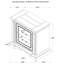 Table de chevet 2 tiroirs Vintage White avec double USB