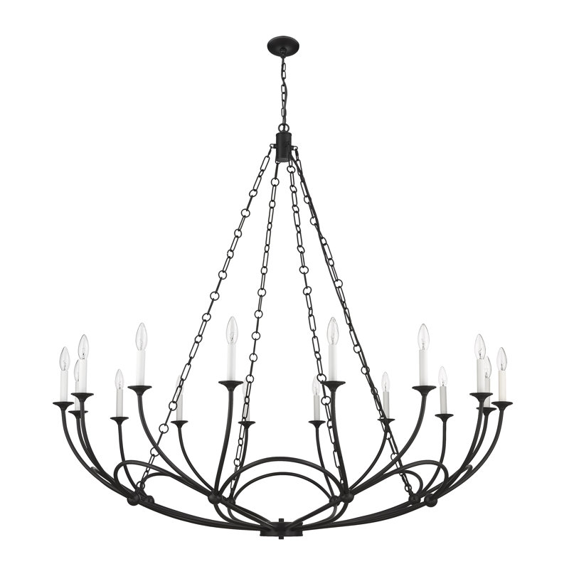 16 - Light Dimmable Empire Chandelier