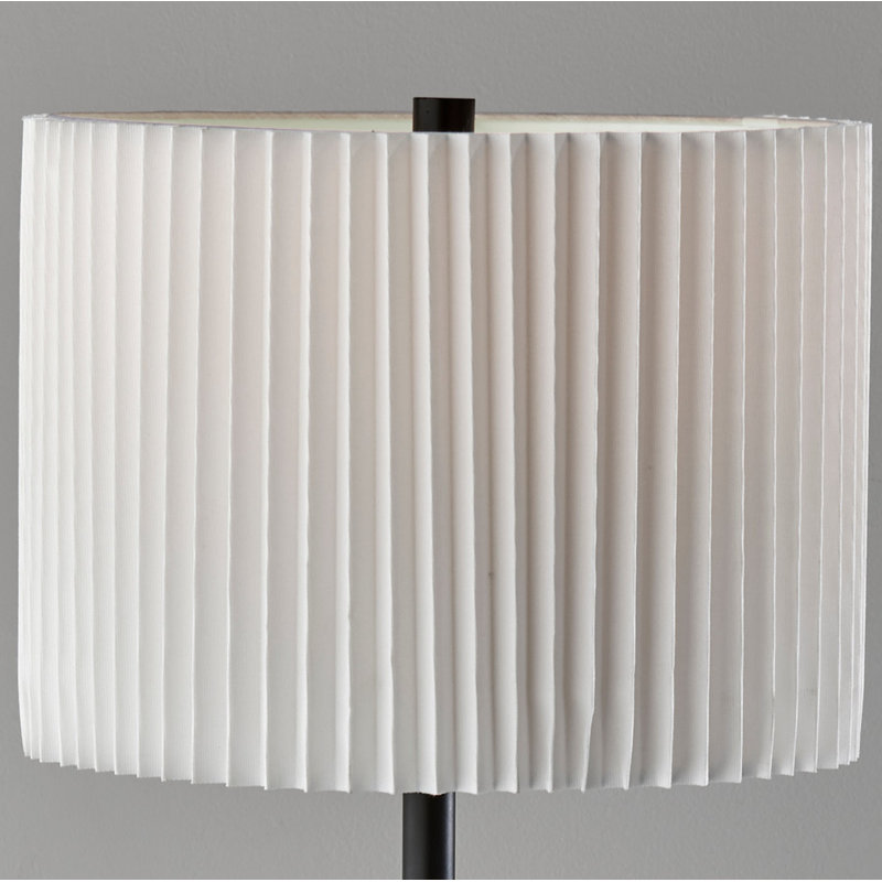 Lampe sur pied traditionnelle 60 po Lydie, Noir