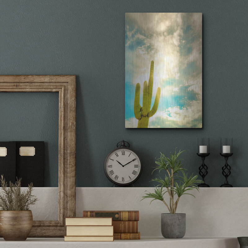 "Sun Burst Saguaro" par Mark A Paulda, H 16 po x l 12 po