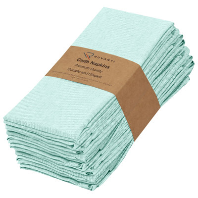 Serviette carrée en polyester et coton