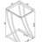 Draper Chrome Rectangular Glass Top Sofa Side Table