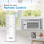 Climatiseur de fenêtre de 8 000 BTU de la série BDWT6, noir et blanc, refroidissant jusqu'à 350 pieds carrés, blanc-5