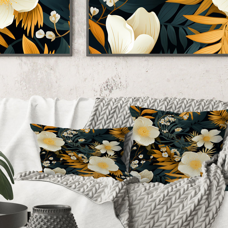 Floral Throw Pillow