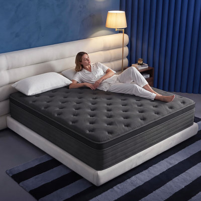 14" Twin Mattress Memory Foam Medium Firm Hybrid Mattress in a box With Certipur-us, Pocket Spring