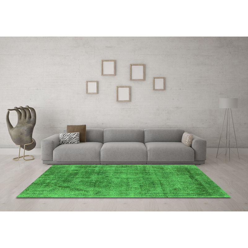 Washable Oriental Indoor Rug, Square 7'