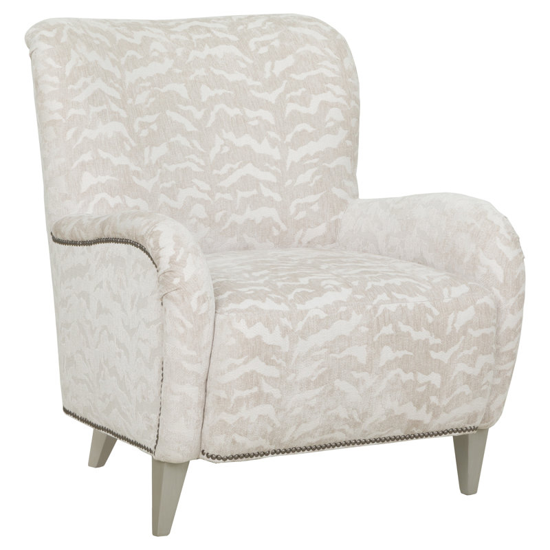 Melrose Wingback Chair, Walnut, 9930 Driftwood