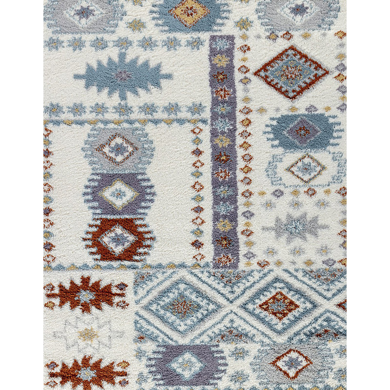 Loft Shag Ivory  Shaggy Area Rug, Rectangle 7'10" x 9'10"