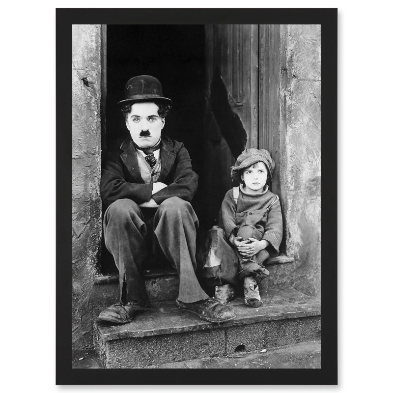 Charlie Chaplin The Kid Photo 1 Piece Single Picture Frame Wall Art