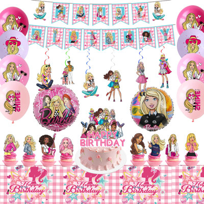 Barbie Princess Party Decorations Supplies, Barbie Princess Birthday Decorations Set