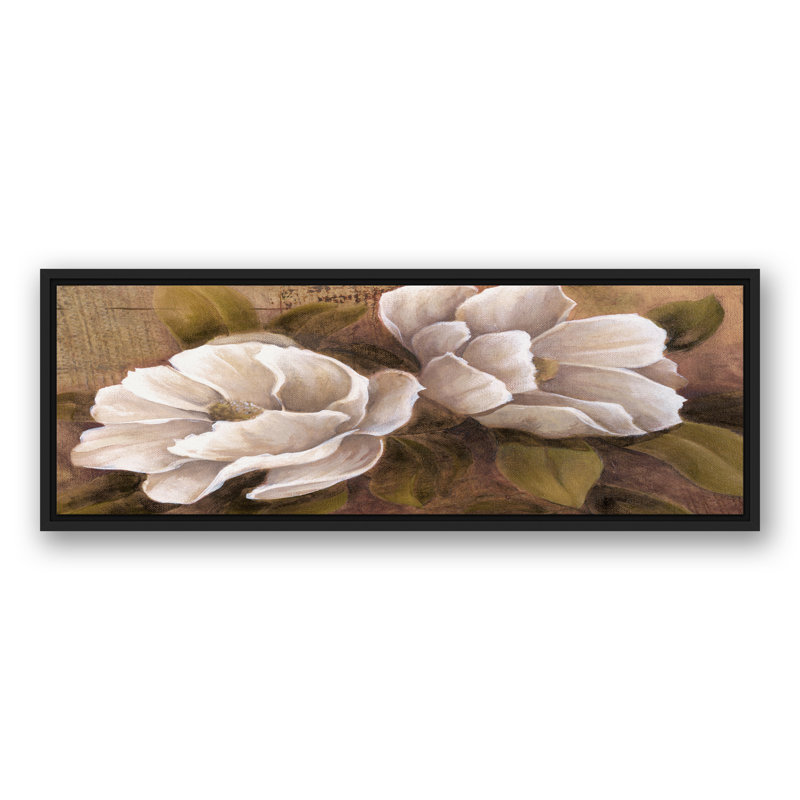 Traditional Magnolias, reproduction d'art sur toile, H 13,75 po x l 35,75 po x P 1,75 po