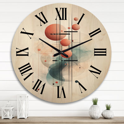 Margaid Solid Wood Wall Clock