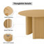 Ensemble de table de salle à manger 52 "en bois massif avec 6 chaises de salle à manger rembourrées Fabirc-2058892553-2058892552