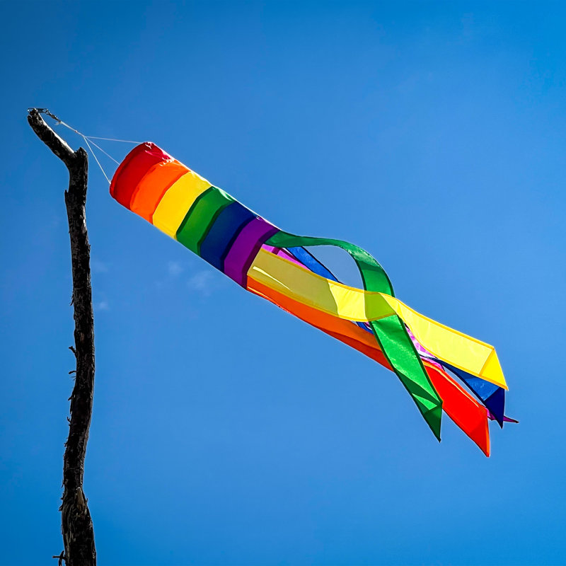 Manche à air Rainbow, H 33 po x l 5 po