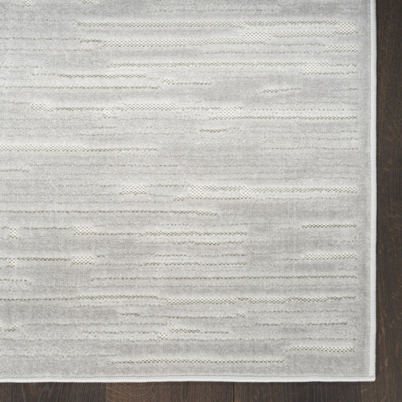 Tapis géométrique gris 7 pi x 9 pi