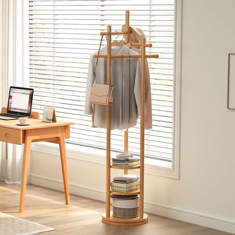 Gerrod Freestanding Coat Rack,  Natural