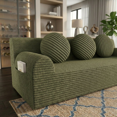 Canapé 71 po pour salon avec mousse à mémoire de forme profonde, canapé-lit confortable pour petits espaces, chambre à coucher, appartement, sans assemblage requis, noir