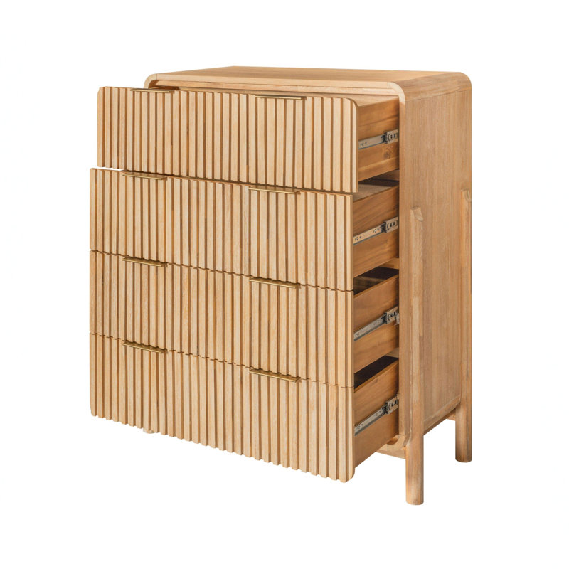 Solid Wood 37.8 " W 4 - Drawer Dresser