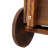 Wooden Wagon Planter Box, Mobile Garden Planter With 4 Wheels, Handle, Drain Hole, Decorative Flower Planter For Indoor & Outdoor Decor, Wooden Flower Cart For Patio, Garden, Balcony, Brown