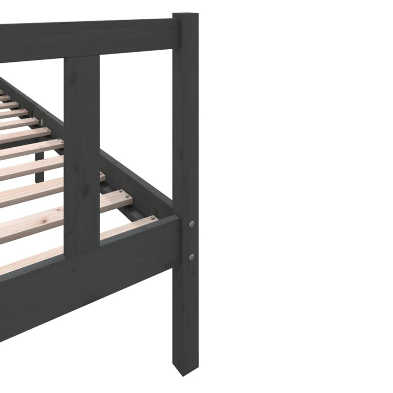 Jaako Solid Wood Bed, 100 x 200cm, Natural