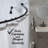 72" Adjustable Curved Fixed Shower Curtain Rod