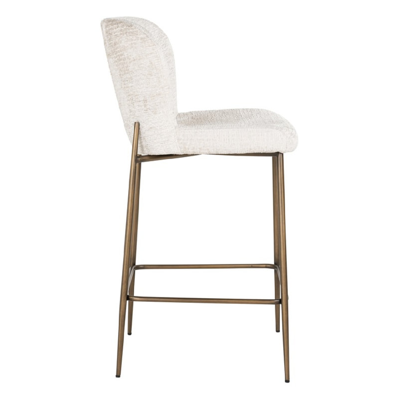 Darby Counter Stool, Gold, Cream