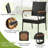 Ivalou Metal Outdoor Dining Armchair with Cushions