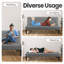 Futon, canapé-lit capitonné à dossier convertible en similicuir de 66,1 po Mercia-67506544