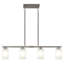 Luminaire suspendu pour îlot de cuisine à 4 lumières de 35,43 po Delvin Delmo-1627752239